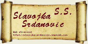 Slavojka Srdanović vizit kartica